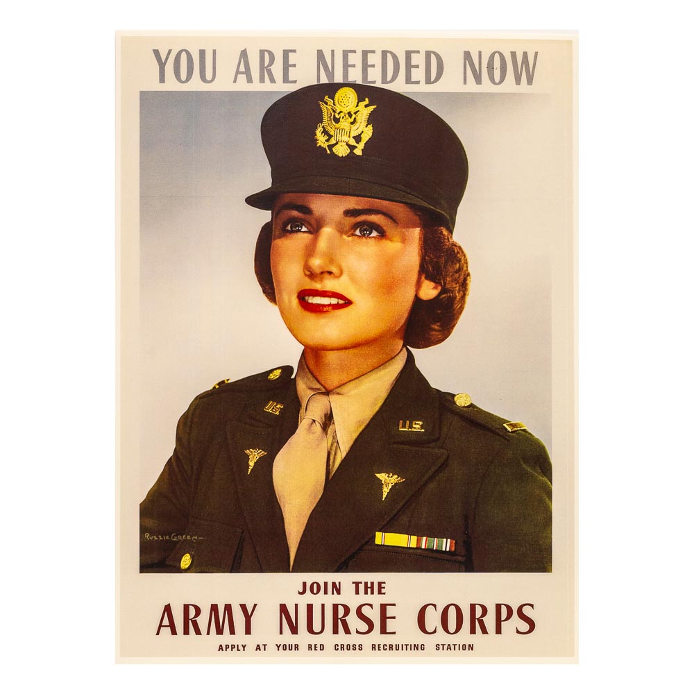 You Are Needed Now Join the Army Nurse Corps Vintage Reproduction Poster